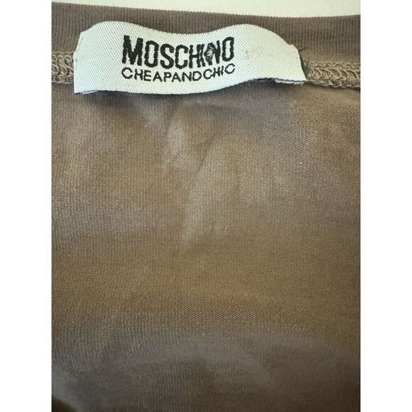 MOSCHINO Teddy Bears Long Sleeve Tee Shirt Oscar! Designer Bling Sz Small - Picture 5 of 6